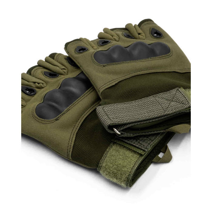 Тактичні рукавиці Combat безпалі (олива)