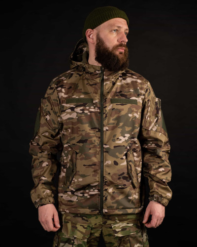 Тактична куртка SoftShell "Шторм" - мультикам