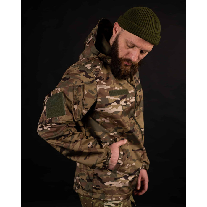 Тактична куртка SoftShell "Шторм" - мультикам