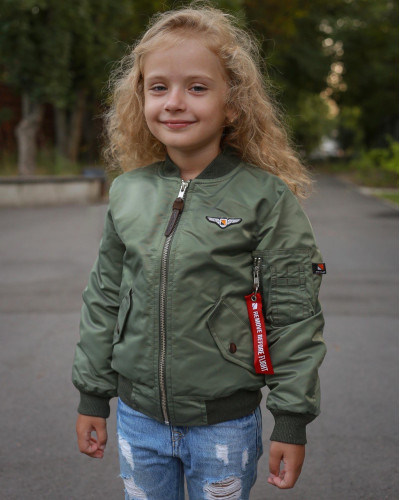 Бомбер MA-1 дівочий хакі