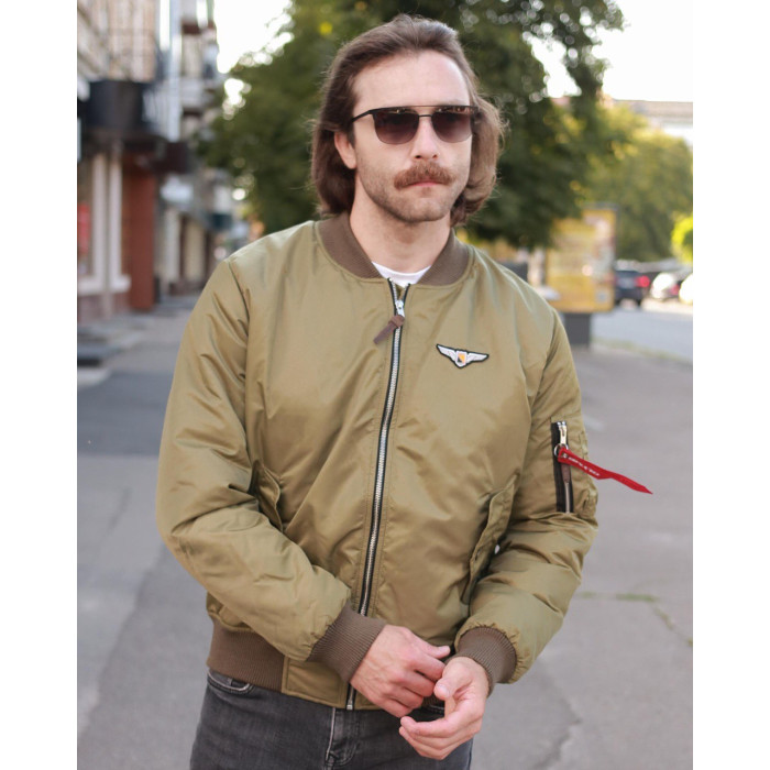Бомбер MA-1 олива