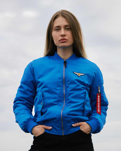 Бомбер MA-1 електрик жіночий