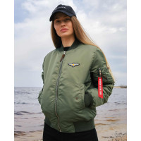 Бомбер MA-1 хакі жіночий