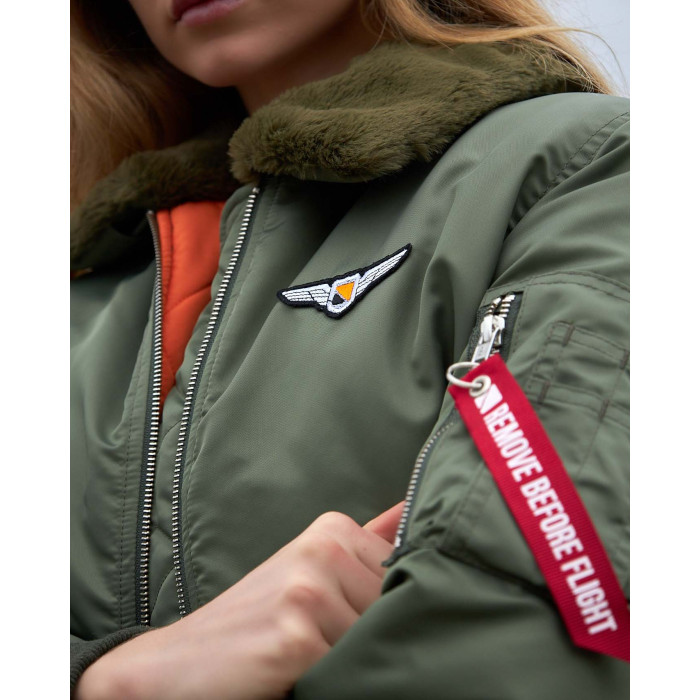 Бомбер B-15 хакі жіночий