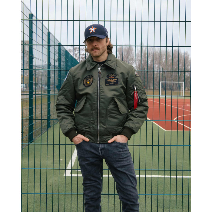 Бомбер CWU хакі з нашивками 40 БрТА