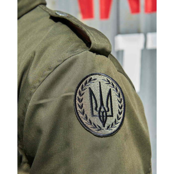 Куртка M-65, хакі з українськими нашивками